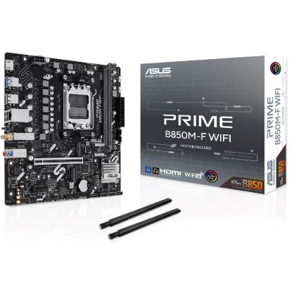 Obrázek ASUS MB Sc AM5 PRIME B850M- F WIFI, AMD B850, 2x DDR5, WiFi, 1xHDMI, mATX