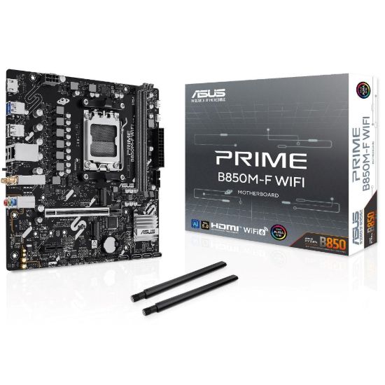 Obrázek ASUS MB Sc AM5 PRIME B850M- F WIFI, AMD B850, 2x DDR5, WiFi, 1xHDMI, mATX