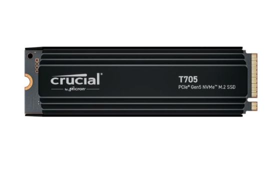 Obrázek CRUCIAL SSD 1TB T705, M.2 2280, PCIe Gen5x4, R:13600/W:10200MB/s, Heatsink