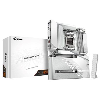 Obrázek GIGABYTE MB Sc AM5 B850 AORUS STEALTH ICE, AMD B850, 4xDDR5, 1xHDMI