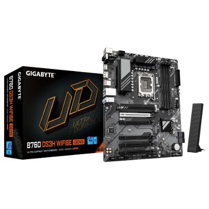 Obrázek GIGABYTE MB Sc LGA1700 B760 DS3H WIFI6E GEN5, Intel B760, 4xDDR5, 1xDP, 1xHDMI, WiFi