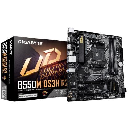 Obrázek GIGABYTE MB Sc AM4 B550M DS3H R2, AMD B550M, 4xDDR4, 1xDP, 1xHDMI, mATX
