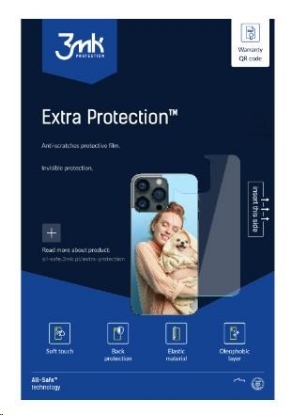 Obrázek 3mk All-Safe - AIO Extra Protection Phone Dry & Wet fitting, lesklá - 1 ks (krycí fólie potisku)