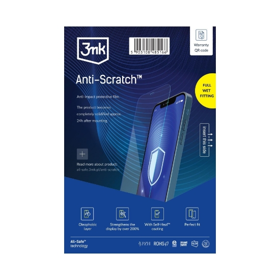 Obrázek 3mk All-Safe - AIO fólie Anti-Scratch Dry & Wet Fitting v2.0 Phone, 25 ks