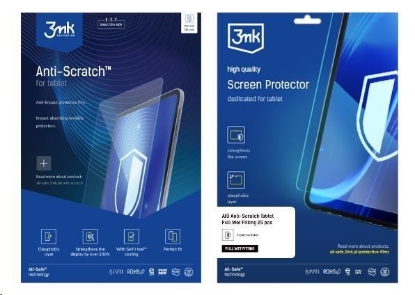 Obrázek 3mk All-Safe - AIO fólie Anti-Scratch Full Wet Fitting v2.0 Tablet, 25 ks