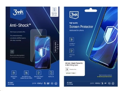 Obrázek 3mk All-Safe - AIO fólie Anti-shock Dry & Wet Fitting Phone, 5 ks