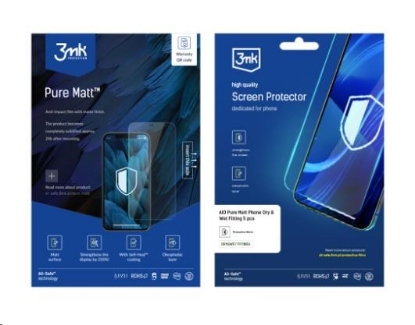 Obrázek 3mk All-Safe - AIO fólie Pure Matt Dry & Wet Fitting Phone, 5 ks