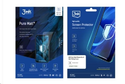 Obrázek 3mk All-Safe - AIO fólie Pure Matt Pro Dry & Wet Fitting Phone, 5 ks