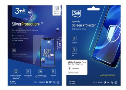 Obrázek 3mk All-Safe - AIO fólie SilverProtection+ Dry & Wet Fitting Phone, 5 ks