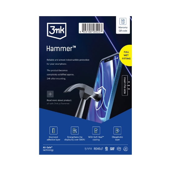 Obrázek 3mk All-Safe Hammer - AIO fólie Phone Dry & Wet Fitting v2.0 5 pcs