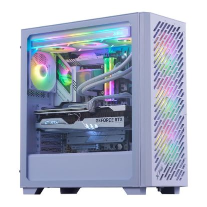 Obrázek ADATA XPG case VALOR AIR PRO, ATX, Průhledná bočnice, 4x 120mm ARGB Fan, Bílá