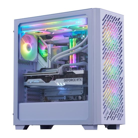 Obrázek ADATA XPG case VALOR AIR PRO, ATX, Průhledná bočnice, 4x 120mm ARGB Fan, Bílá