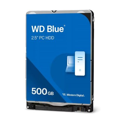 Obrázek WD BLUE WD5000LPZX 500GB, SATA III 2.5", 128MB 5400RPM, 150MB/s, 7mm, SMR