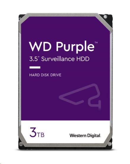 Obrázek WD PURPLE WD33PURZ 3TB, SATA III 3.5", 256MB, 175MB/s, Low Noise, CMR