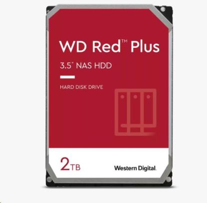 Obrázek WD RED PLUS NAS WD20EFPX 2TB, SATA III 3.5", 64MB 5400RPM, 175MB/s, CMR