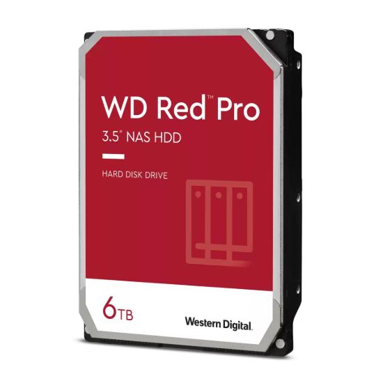 Obrázek WD RED Pro NAS WD6005FFBX 6TB, SATA III 3.5", 256MB 7200RPM, 238MB/s, CMR