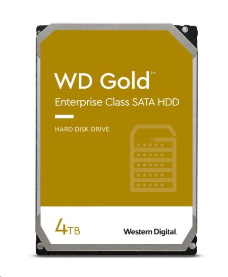 Obrázek WD GOLD WD4004FRYZ 4TB, SATA III 3.5", 256MB 7200RPM, 267MB/s, CMR, Enterprise