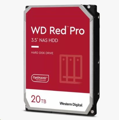 Obrázek WD RED Pro NAS WD202KFGX 20TB, SATA III 3.5", 512MB 7200RPM, 285MB/s, CMR