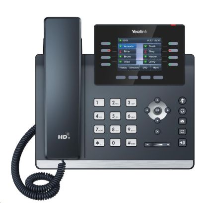 Obrázek Yealink SIP-T44U SIP telefon, 320x240, grafický 2,8" displej, 2x RJ45 10/100/1000 Mbps, 2xUSB, bez adaptéru