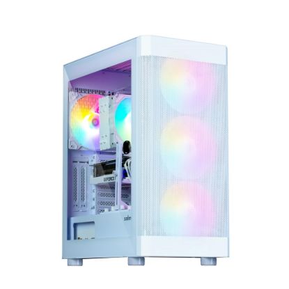 Obrázek ZALMAN case I4 TG, Mid Tower, ATX, 2xUSB 3.0, 1xUSB 2.0, 4x 120mm RGB Fan, bílá