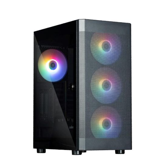 Obrázek ZALMAN case I4 TG, Mid Tower, ATX, 2xUSB 3.0, 1xUSB 2.0, 4x 120mm RGB Fan, černá