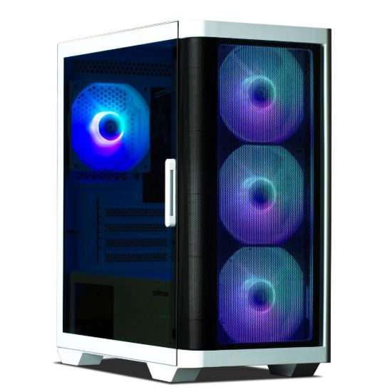 Obrázek ZALMAN case M4, Mini Tower, mATX, 2xUSB 3.0, 1xUSB 2.0, 4x 120mm RGB Fan, bílá