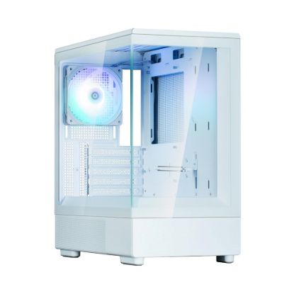 Obrázek ZALMAN case P10, Mini Tower, mATX, 1xUSB 3.0, 1xUSB-C, 1x 120mm ARGB Fan, bílá