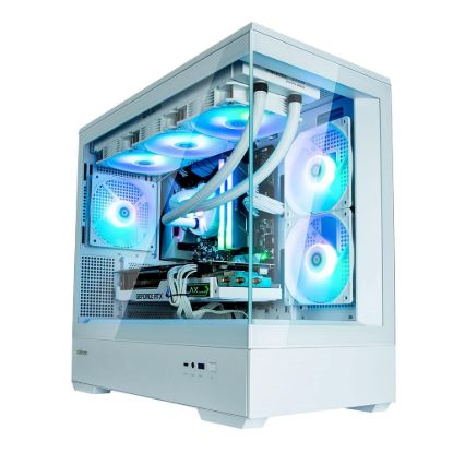 Obrázek ZALMAN case P30, Mini Tower, mATX, 1xUSB 3.0, 1xUSB-C, 3x 120mm ARGB Fan, bílá