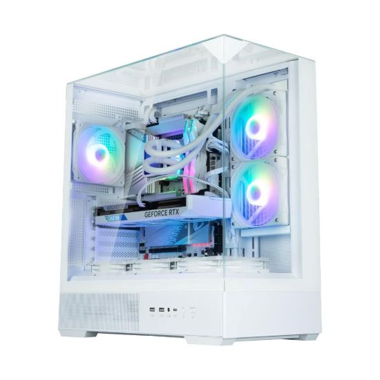 Obrázek ZALMAN case P40 Prism, Mid Tower, ATX, 2xUSB 3.0, 1xUSB-C, 1x 120mm ARGB Fan, bílá