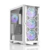 Obrázek ZALMAN case Z10 DUO White, Mid Tower, ATX, 2xUSB 3.0, 1xUSB- C, 4x ARGB Fan, bílá
