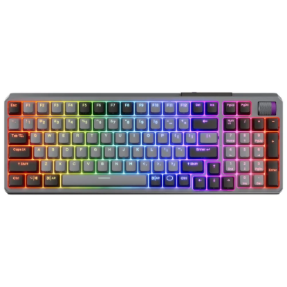 Obrázek Cooler Master herní klávesnice mechanická MK770, drátová/bezdrátová, Kailh Box V2, USB, CZ, šedá