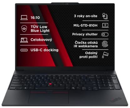 Obrázek LENOVO NTB ThinkPad E16 AMD G3 - Ryzen7 250,16" WUXGA,32GB,1TBSSD,FHD+IRcam,W11P
