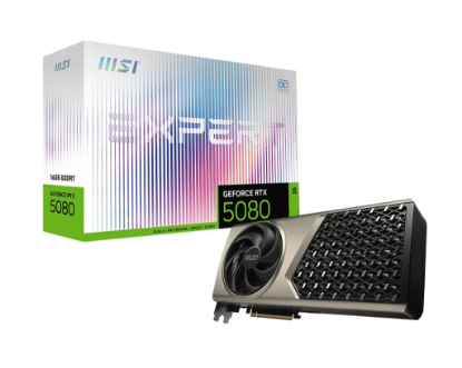 Obrázek MSI VGA NVIDIA GeForce RTX 5080 16G EXPERT OC, RTX 5080, 16GB GDDR7, 3xDP, 1xHDMI