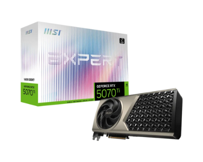 Obrázek MSI VGA NVIDIA GeForce RTX 5070 Ti 16G EXPERT OC, RTX 5070 Ti, 16GB GDDR7, 3xDP, 1xHDMI