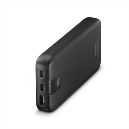 Obrázek Hama PD 20 powerbanka, 20000 mAh, PD, Qualcomm, 3 výstupy: 2x USB-C, 1x USB-A, LED displej