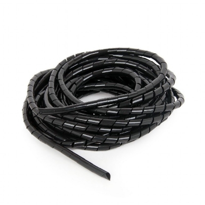 Obrázek C-Tech CABLEXPERT stahovací spirála na kabely, 12mm, 10 m, černá