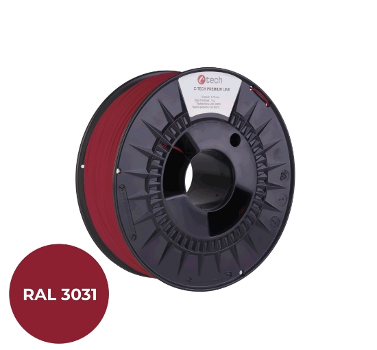 Obrázek C-TECH Filament  PREMIUM LINE TPU 90A flexibilní orientální červená RAL3031
