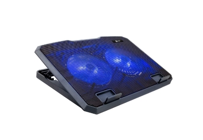 Obrázek C-TECH chladící podložka pod NTB CLP-140, 15,6", 2x 140mm, 2x USB, modré podsvícení