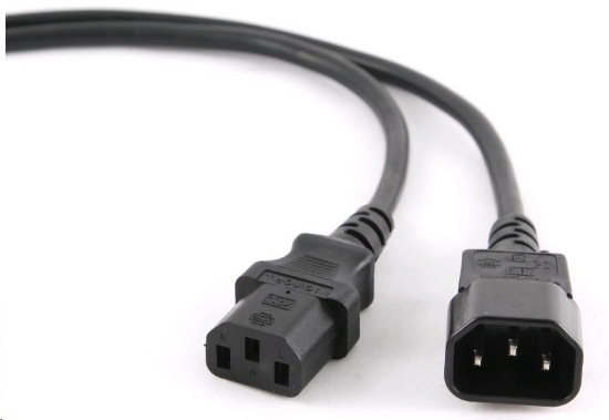 Obrázek C-TECH kabel napájecí 230V prodlužovací 3m