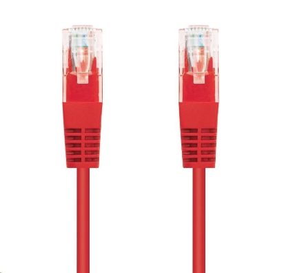 Obrázek C-TECH kabel patchcord Cat5e, UTP, červený, 1m