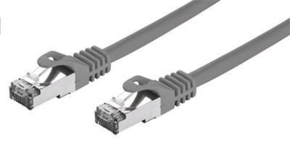 Obrázek C-TECH kabel patchcord Cat7, S/FTP, šedý, 1m