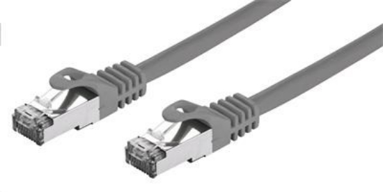 Obrázek C-TECH kabel patchcord Cat7, S/FTP, šedý, 1m