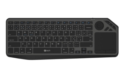 Obrázek C-TECH Klávesnice WLTK-02, Bezdrátová, Touchpad, černá