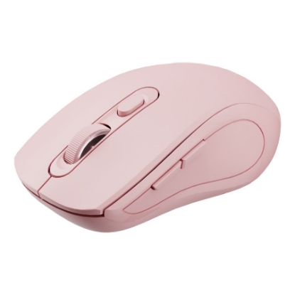 Obrázek C-TECH myš Dual mode WLM-12PK, bezdrátová, 1600DPI, 6 tlačítek, růžová, USB nano receiver