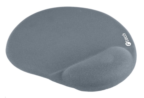 Obrázek C-TECH Podložka pod myš gelová MPG-03, šedá, 240x220mm