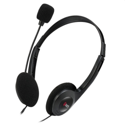Obrázek C-TECH Sluchátka s mikrofonem MHS-03E, černá