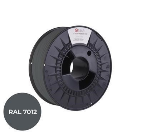 Obrázek C-TECH Tisková struna (filament) PREMIUM LINE, ASA, čedičová šedá, RAL7012, 1,75mm, 1kg