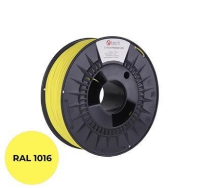 Obrázek C-TECH Tisková struna (filament) PREMIUM LINE, PLA, sírová žlutá, RAL1016, 1,75mm, 1kg