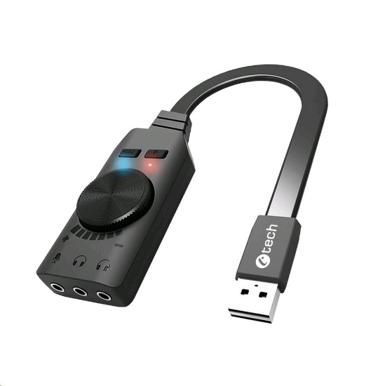 Obrázek C-TECH Zvuková karta SC-7Q, 7.1 surround sound, audio switch