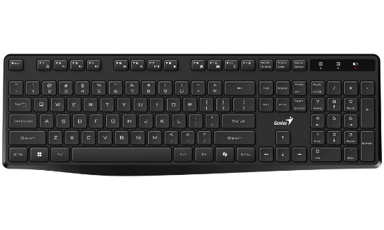 Obrázek GENIUS klávesnice KB-7200, bezdrátová 2,4GHz, Mini-receiver, Copilot, CZ+SK layout, černá